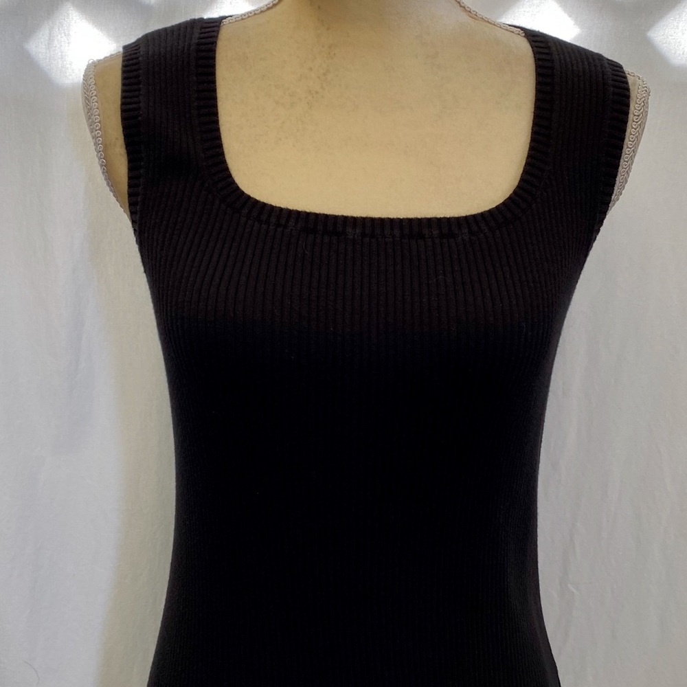 New York Sport Black Sweater Tank Top EUC - Picture 5 of 8